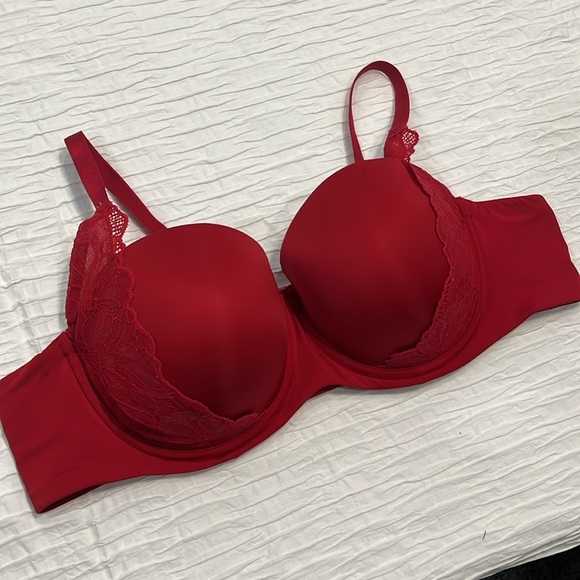 Torrid Curve bra red padded push-up women’s 44B adjustable straps - Picture 4 of 15